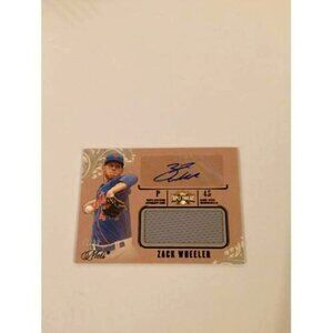 2014 Topps Triple Threads SN# 56/99 Zack Wheeler NY Mets Auto #UAJR-ZW (032)